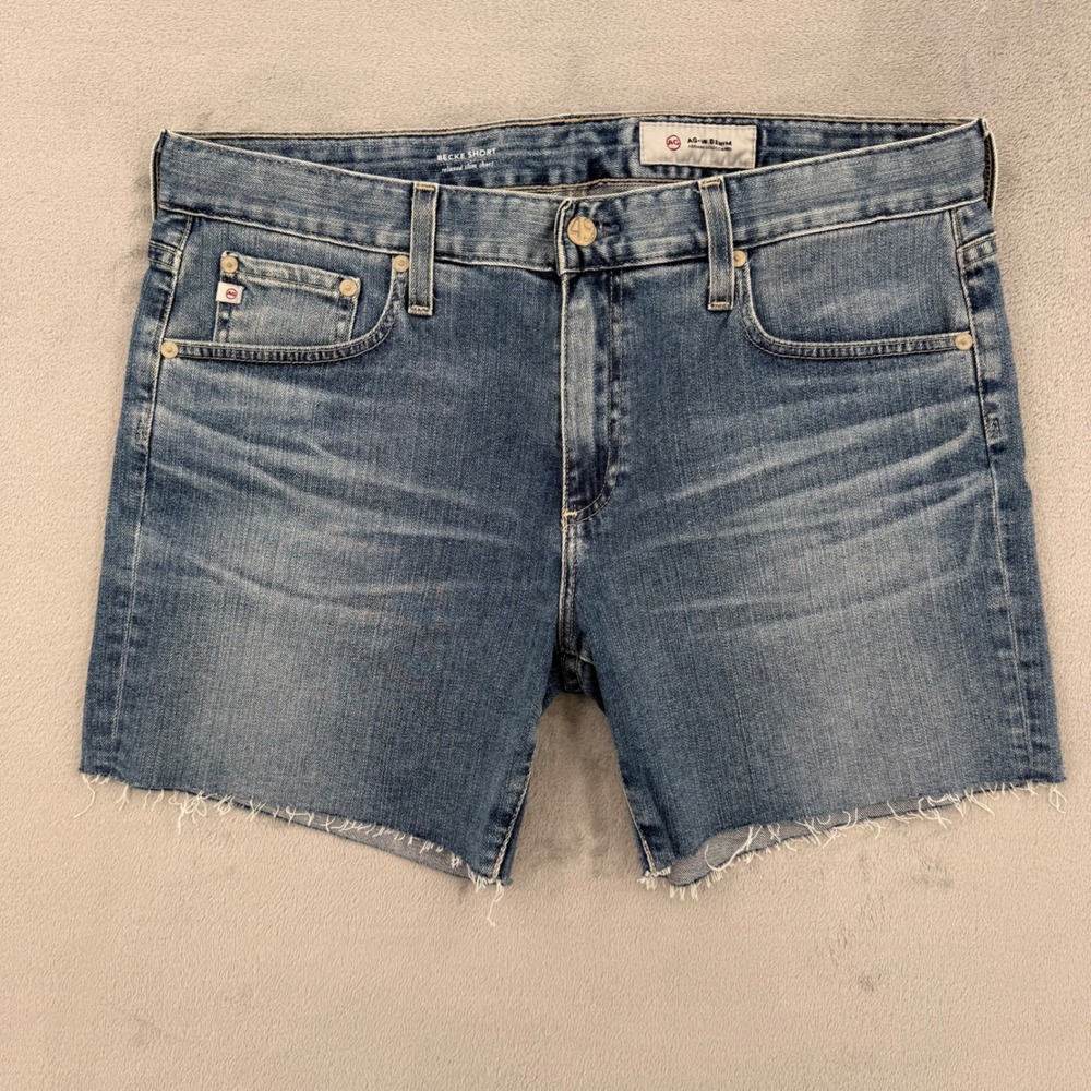 AG Adriano Goldschmied Becke Short Relaxed Slim Denim Shorts Women's Size 31R